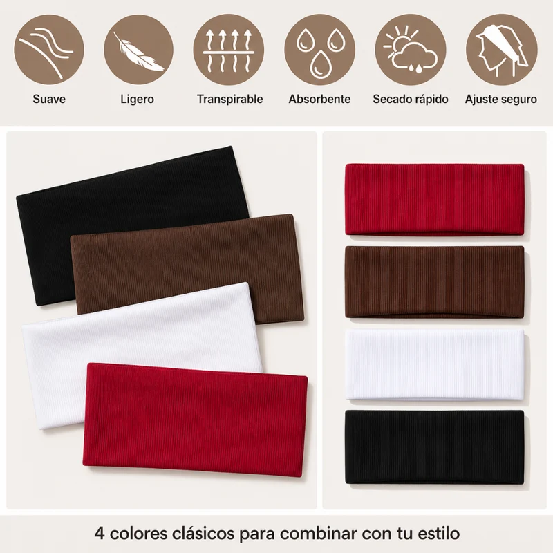 Miomu Set de Bandas Vintage para Cabello
