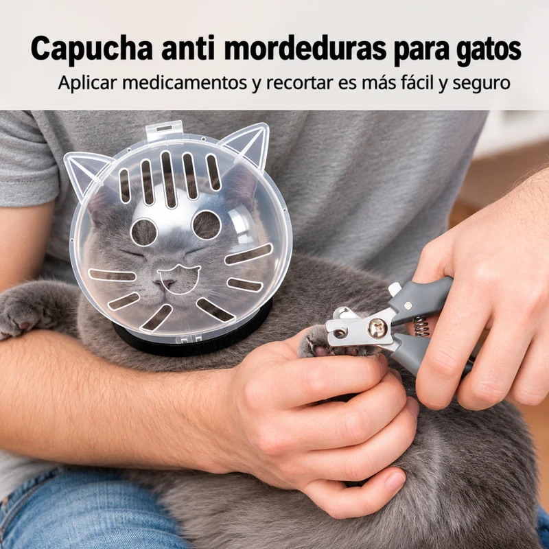 Miomu Collarín Isabelino para Gato Anti Lamido Anti Mordida