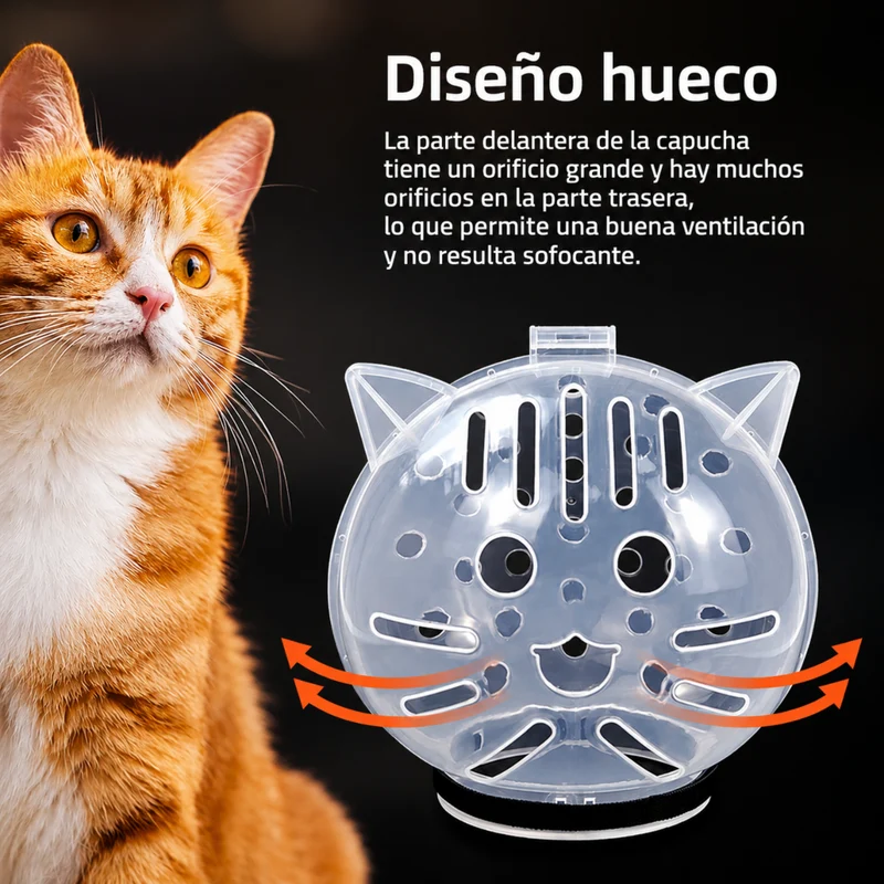Miomu Collarín Isabelino para Gato Anti Lamido Anti Mordida