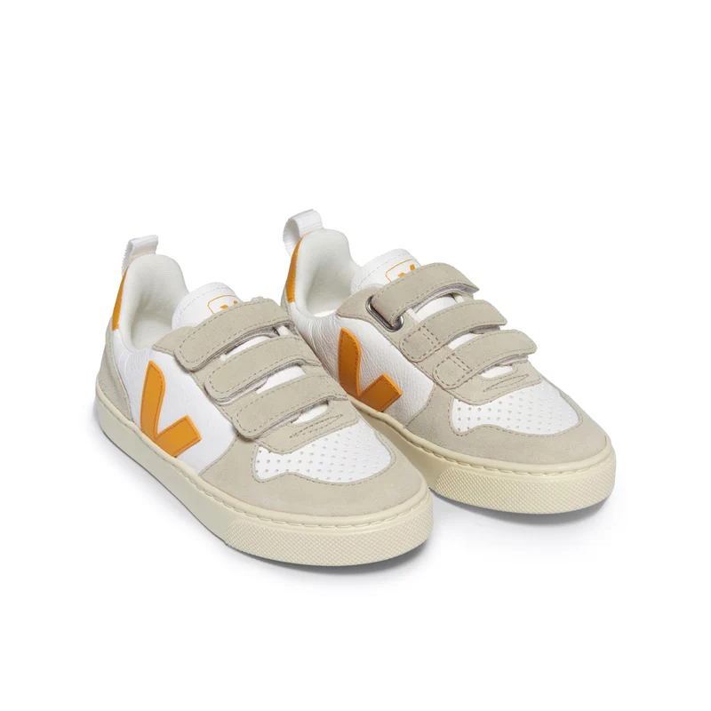 Deportiva blanco/amarillo V10VEL Veja
