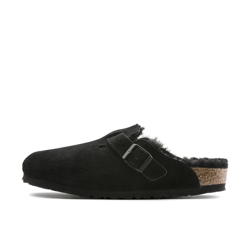 Zueco serraje negro BOSTON Birkenstock