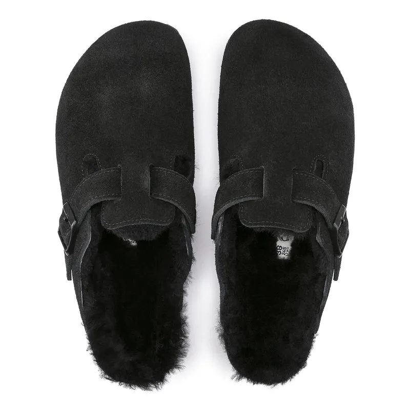 Zueco serraje negro BOSTON Birkenstock