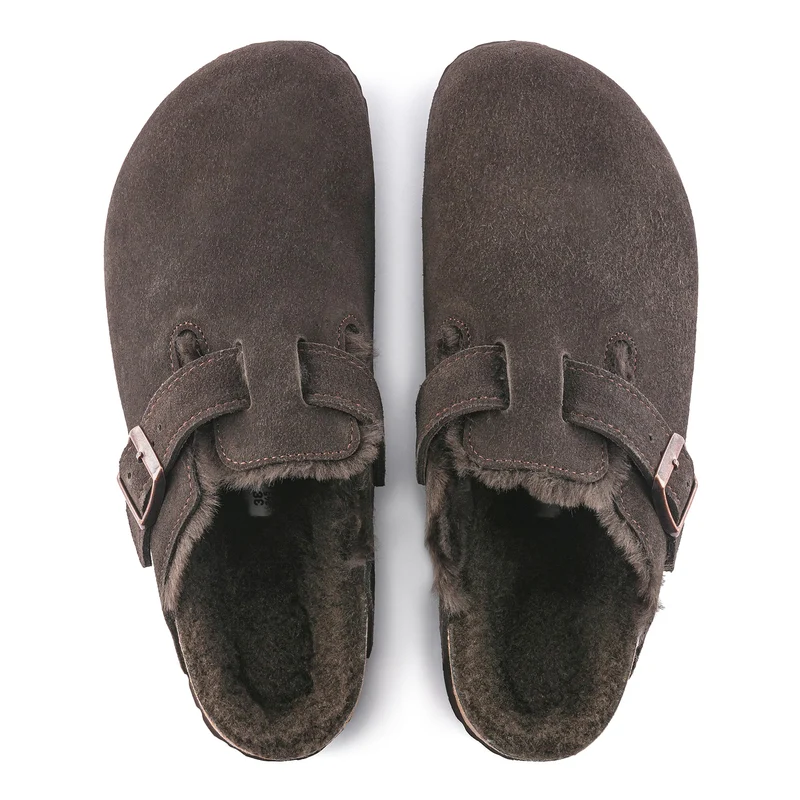 Zueco serraje marrón BOSTON Birkenstock