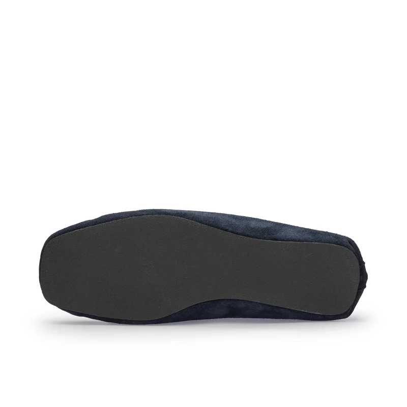 Zapatilla casa serraje azul 130 Jeromín