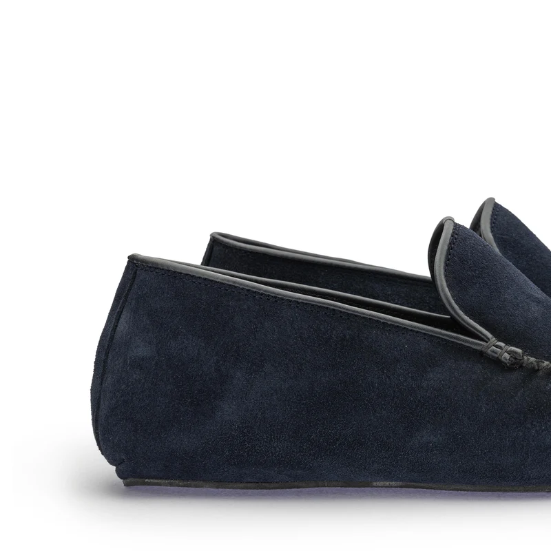 Zapatilla casa serraje azul 130 Jeromín