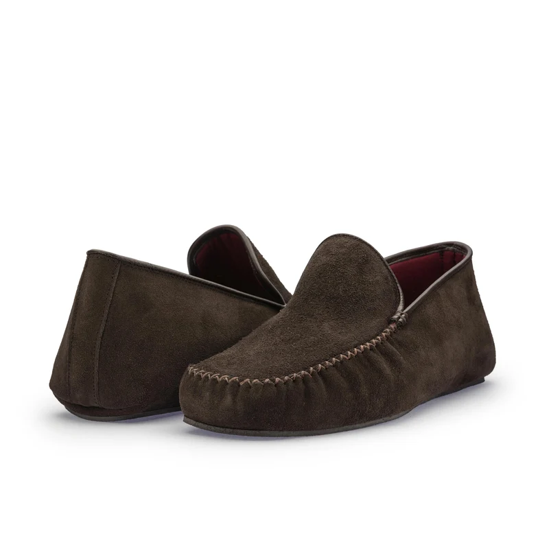 Zapatilla casa serraje marrón 130 Jeromín
