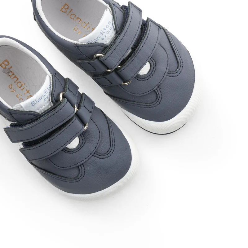 Deportiva barefoot nobuk azul MILAN Blanditos