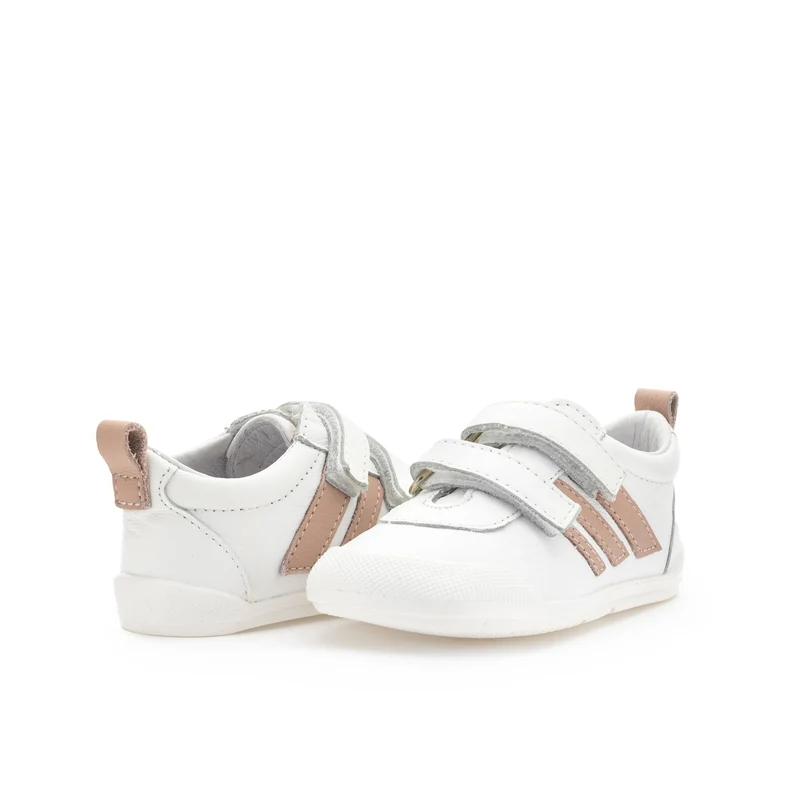 Deportiva barefoot blanco/rosa LUNA Blanditos