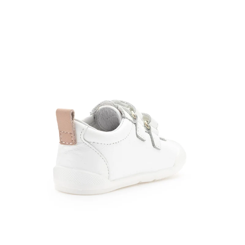 Deportiva barefoot blanco/rosa LUNA Blanditos