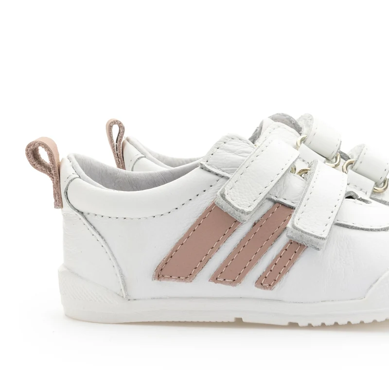 Deportiva barefoot blanco/rosa LUNA Blanditos