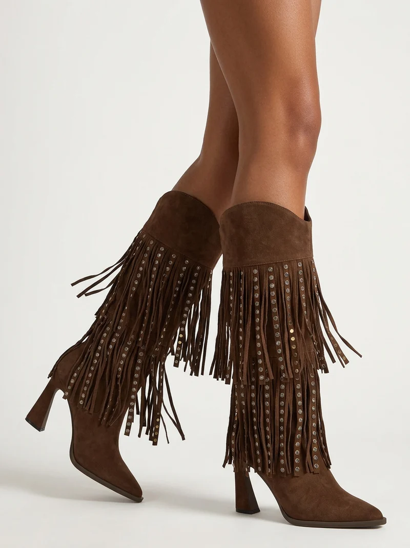 BOTA COWBOY DE ANTE CON FLECOS