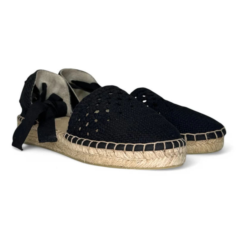 Alpargatas Corina Cintas Croché M4321 Negro