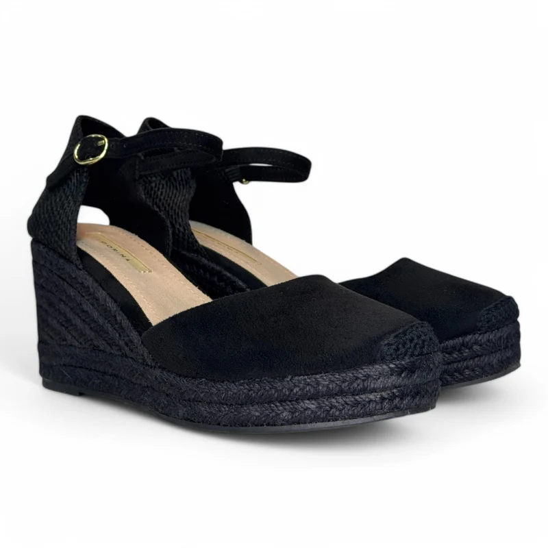 Alpargatas Corina Hebillla M5391 Negro