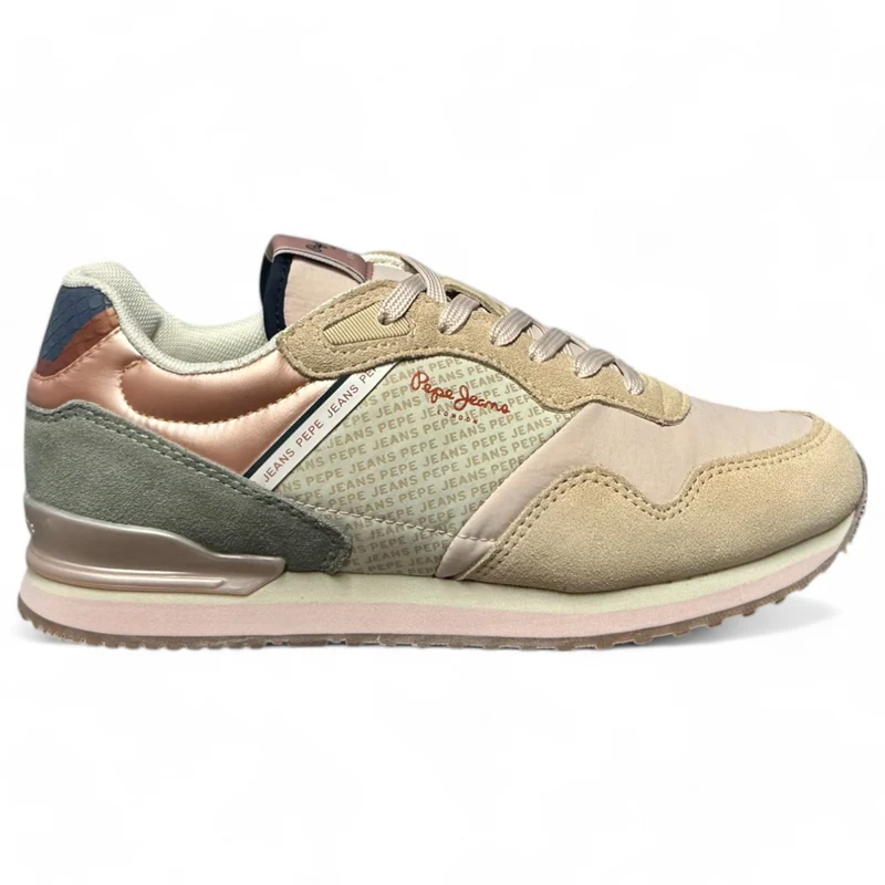 Zapatillas Pepe Jeans London Print W PLS40045 Beige