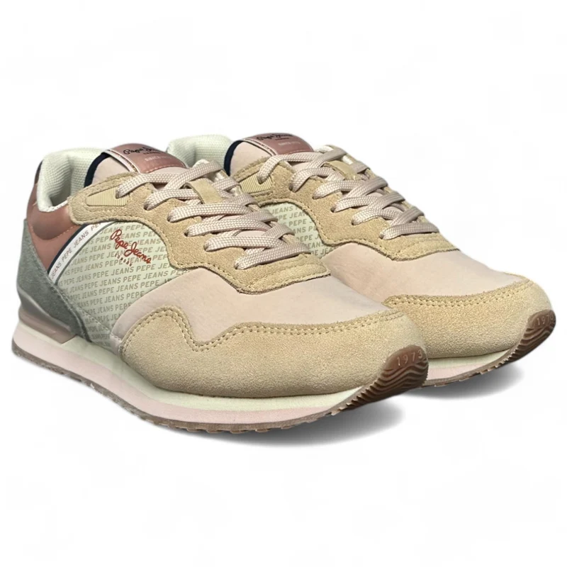 Zapatillas Pepe Jeans London Print W PLS40045 Beige