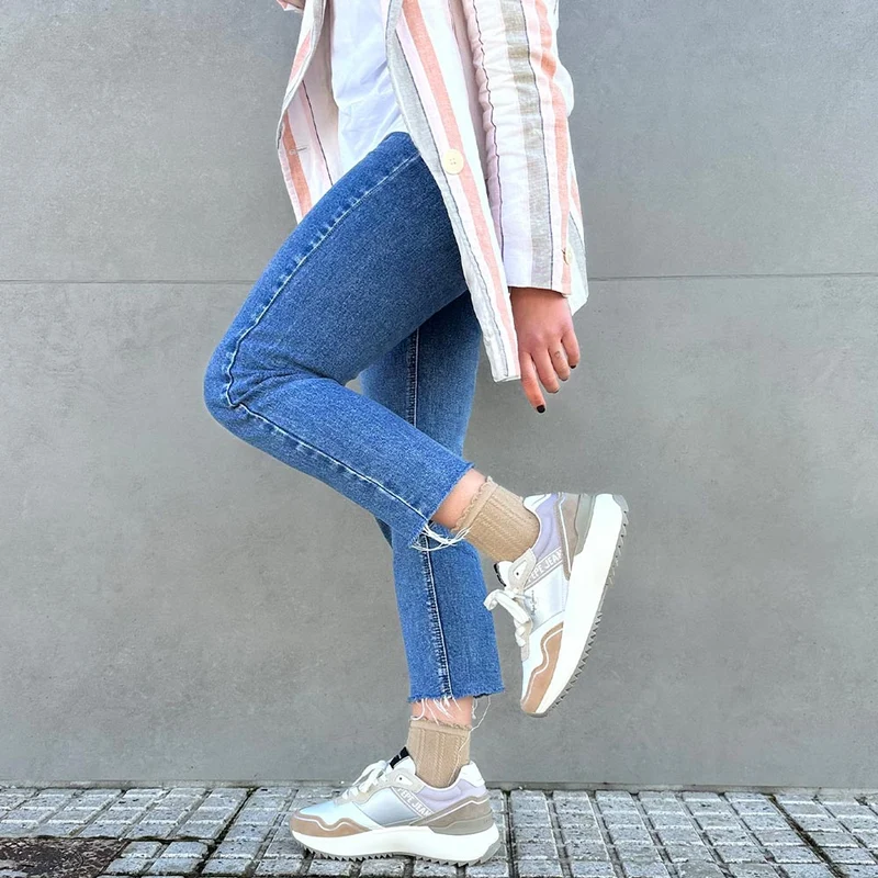 Zapatillas Pepe Jeans Kimi Glam PLS60042 Beige
