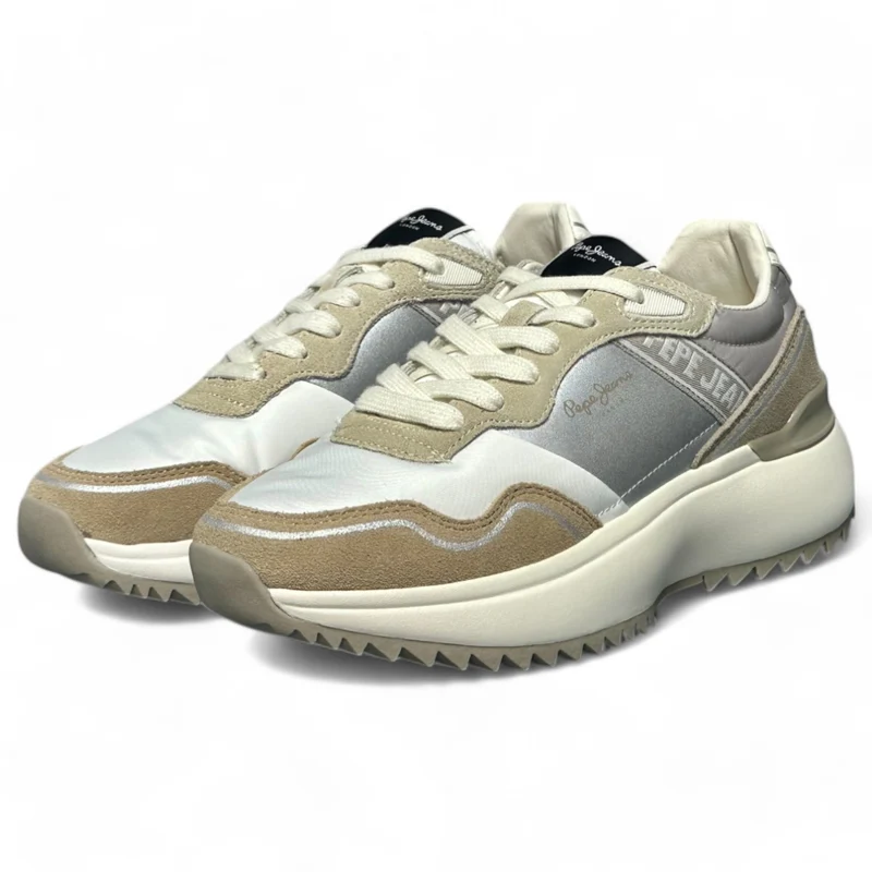 Zapatillas Pepe Jeans Kimi Glam PLS60042 Beige