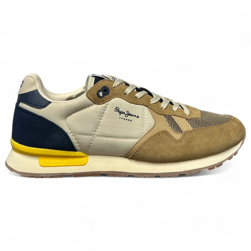 Zapatillas Pepe Jeans Brit Camp M PMS40030 Camel Beige