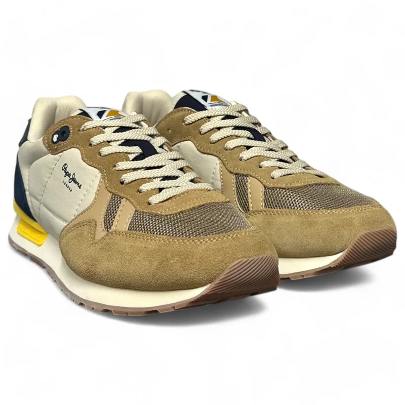 Zapatillas Pepe Jeans Brit Camp M PMS40030 Camel Beige