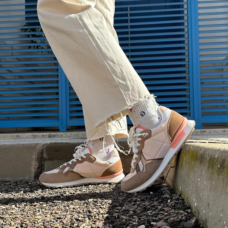 Zapatillas Pepe Jeans Brit Camp W PLS40038 Camel Beige