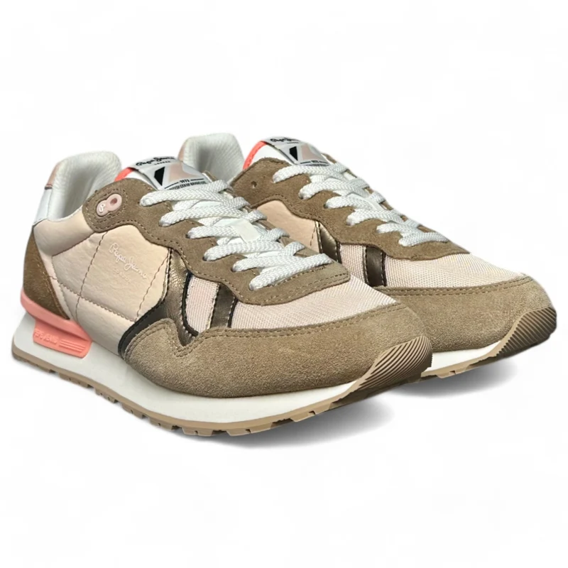 Zapatillas Pepe Jeans Brit Camp W PLS40038 Camel Beige