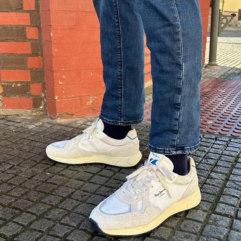 Zapatillas Pepe Jeans Marlon Divided M PMS60036 Blanco
