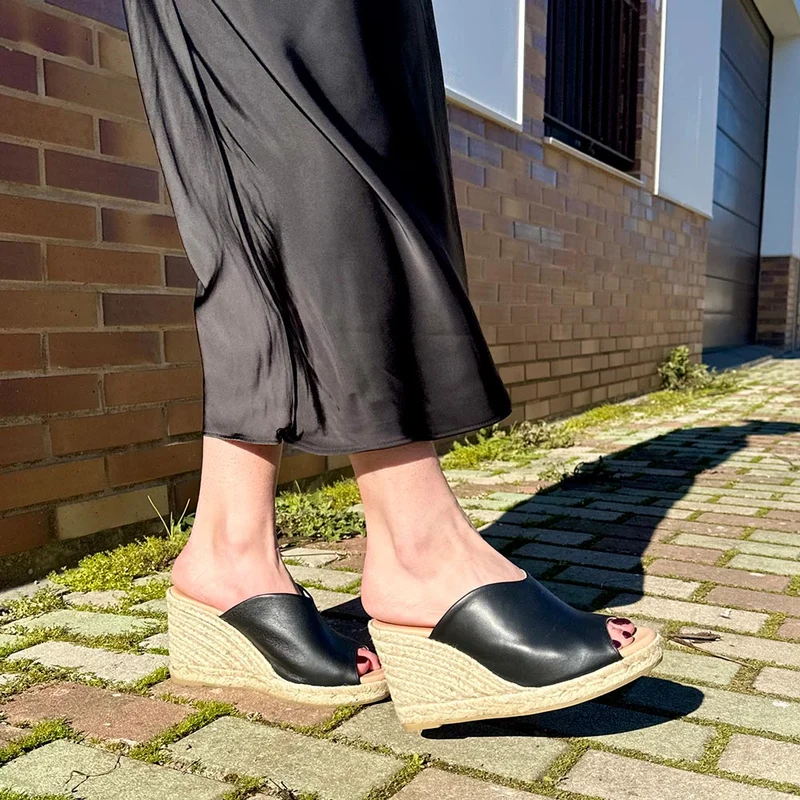 Zuecos de Esparto Gaimo Bono Pharos Negro