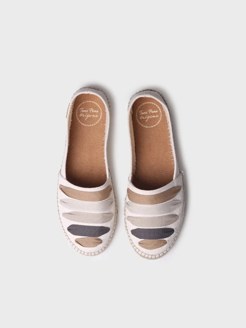 Alpargata plana con cintas para mujer | ROSE-CM