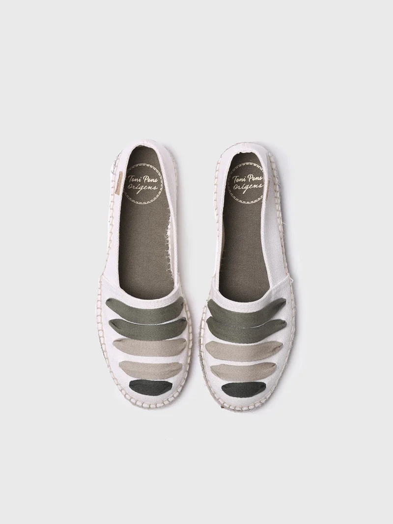 Alpargata plana con cintas para mujer | ROSE-CM