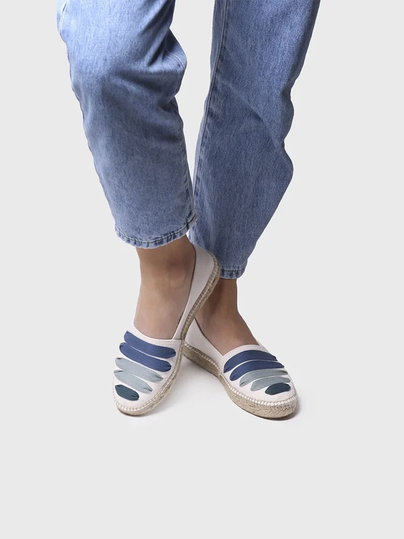 Alpargata plana con cintas para mujer | ROSE-CM