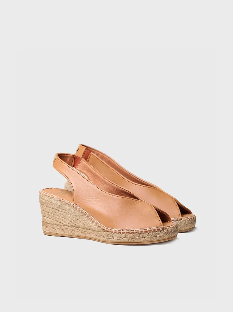 Alpargata de cuña estilo peep toe | LAILA-P