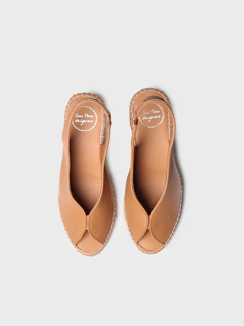Alpargata de cuña estilo peep toe | LAILA-P