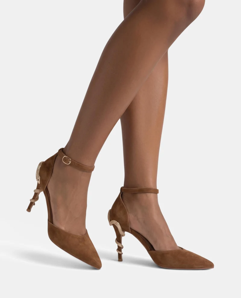 ZAPATO CON SERPIENTE TACÓN