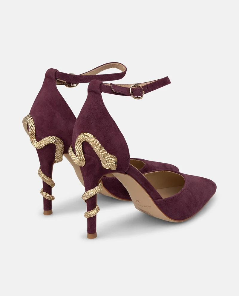 ZAPATO CON SERPIENTE TACÓN
