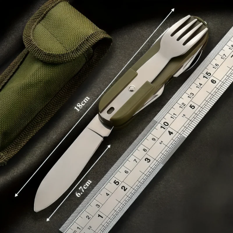Miomu Cubiertos 7 en 1 Portátil para Camping