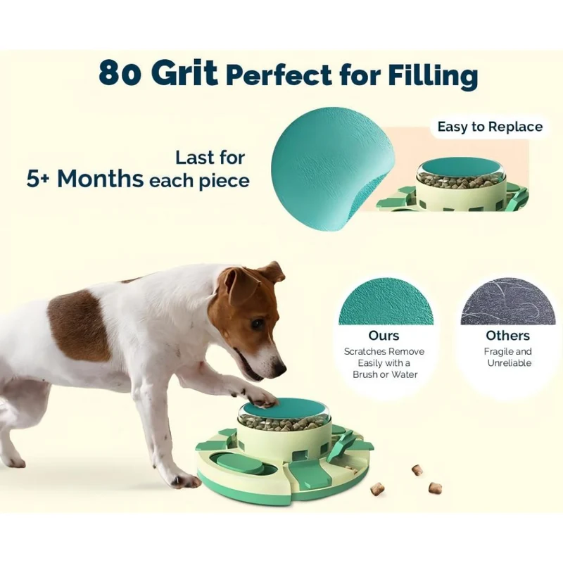 Miomu Plato Interactivo para Mascotas con Puzzle