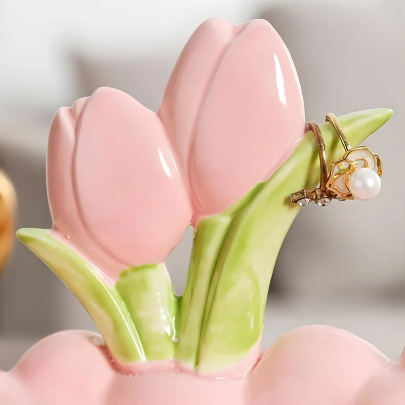 Miomu Joyero de Cerámica, Tulipanes en Versalles