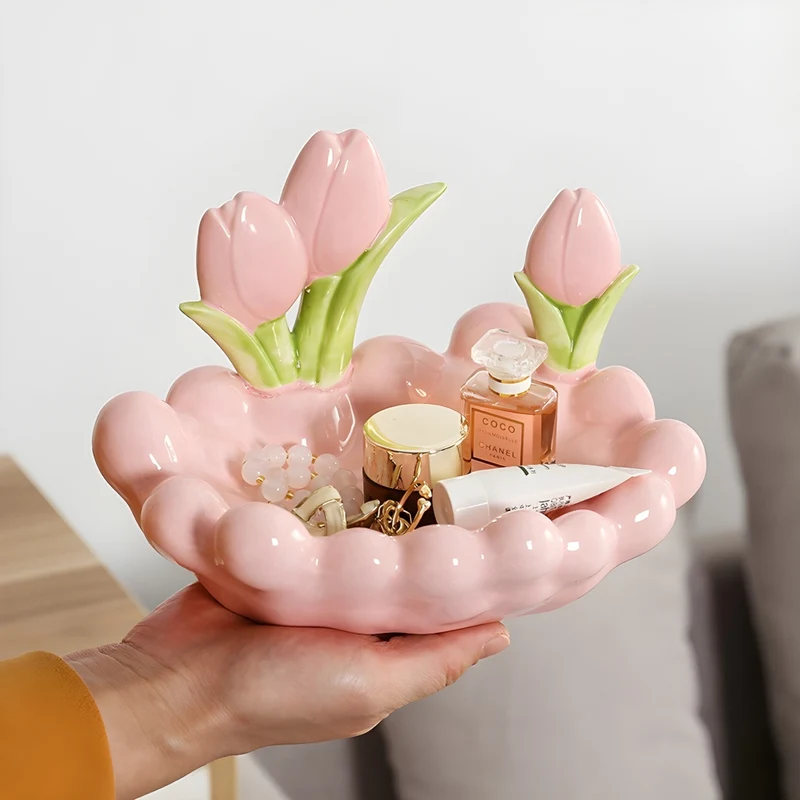 Miomu Joyero de Cerámica, Tulipanes en Versalles