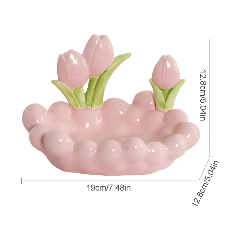 Miomu Joyero de Cerámica, Tulipanes en Versalles