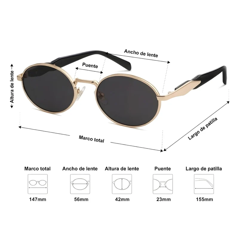 Miomu Lentes de Sol para Mujer