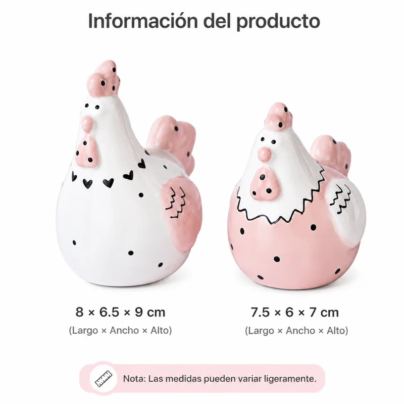 Miomu Salero y Pimentero Gallinita