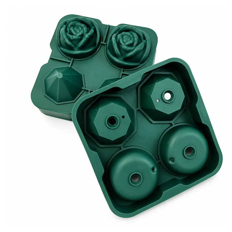 Miomu Molde para Hielo Rosas y Diamantes