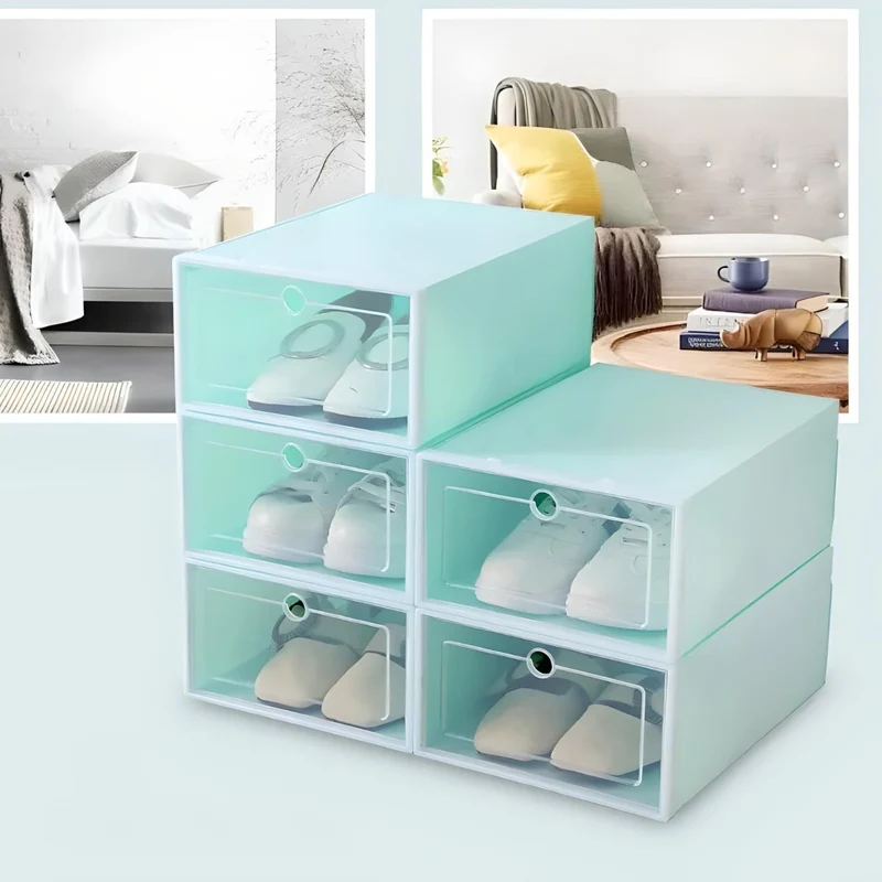 Miomu Caja Organizadora Apilable Plástica Transpirable El Hogar de tus Zapatos