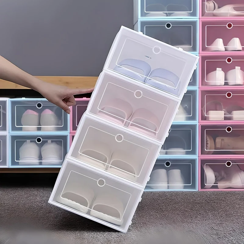 Miomu Caja Organizadora Apilable Plástica Transpirable El Hogar de tus Zapatos