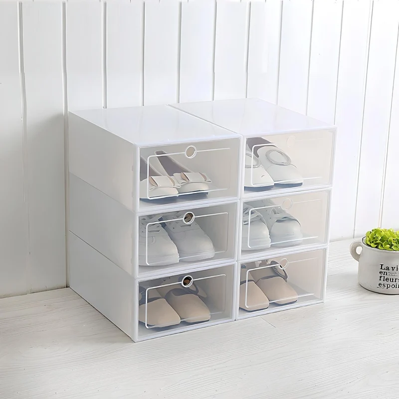 Miomu Caja Organizadora Apilable Plástica Transpirable El Hogar de tus Zapatos