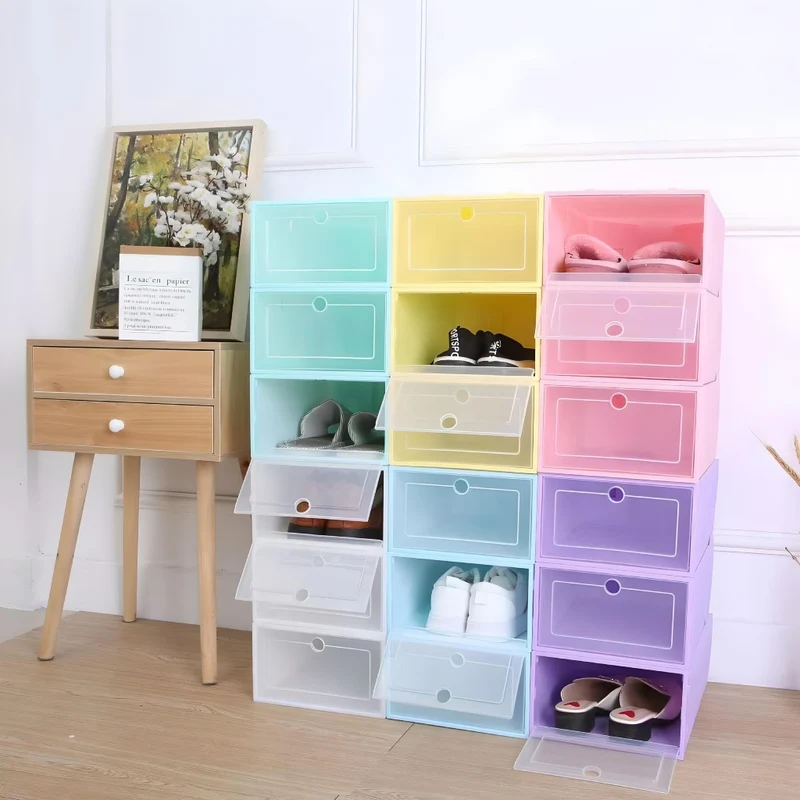 Miomu Caja Organizadora Apilable Plástica Transpirable El Hogar de tus Zapatos