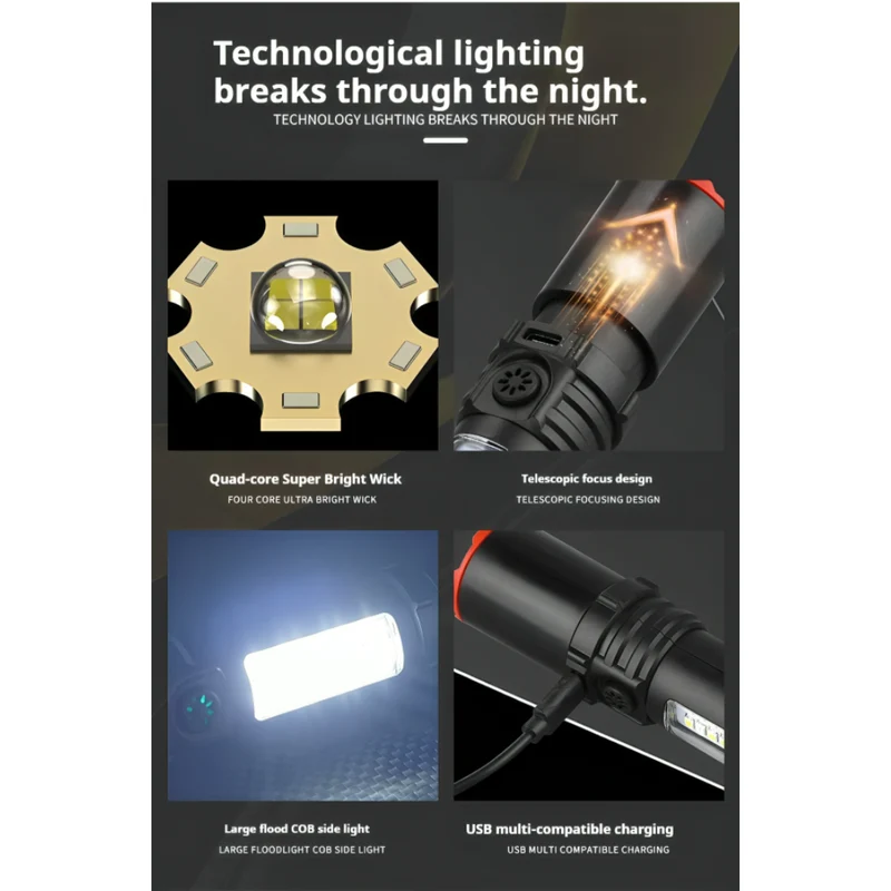 Miomu Linterna Portátil LED Multiusos