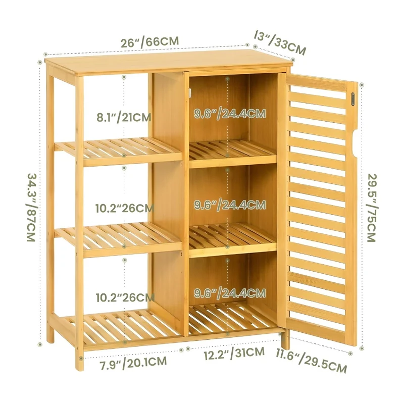 Miomu Gabinete de Bambú para Hogar
