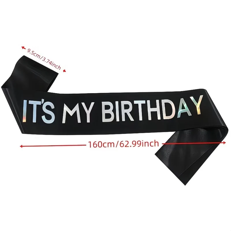 Miomu Bandas Decorativas para Fiesta, It´s My Birthday