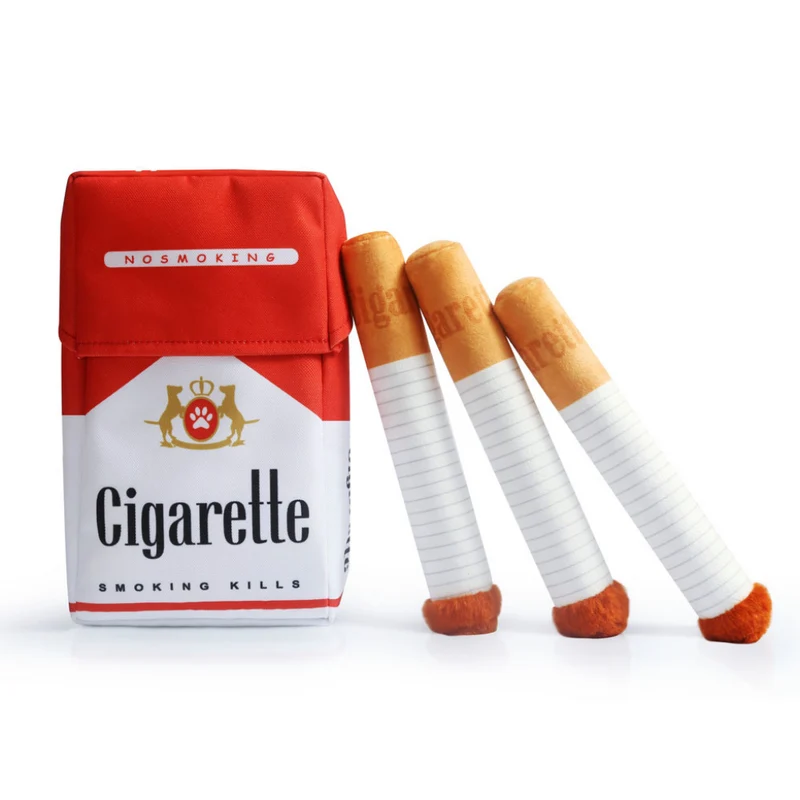 Miomu Juguete Interactivo para Perros, Diseño Cajetilla de Cigarrillos